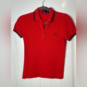 Red & Black Fred Perry Polo